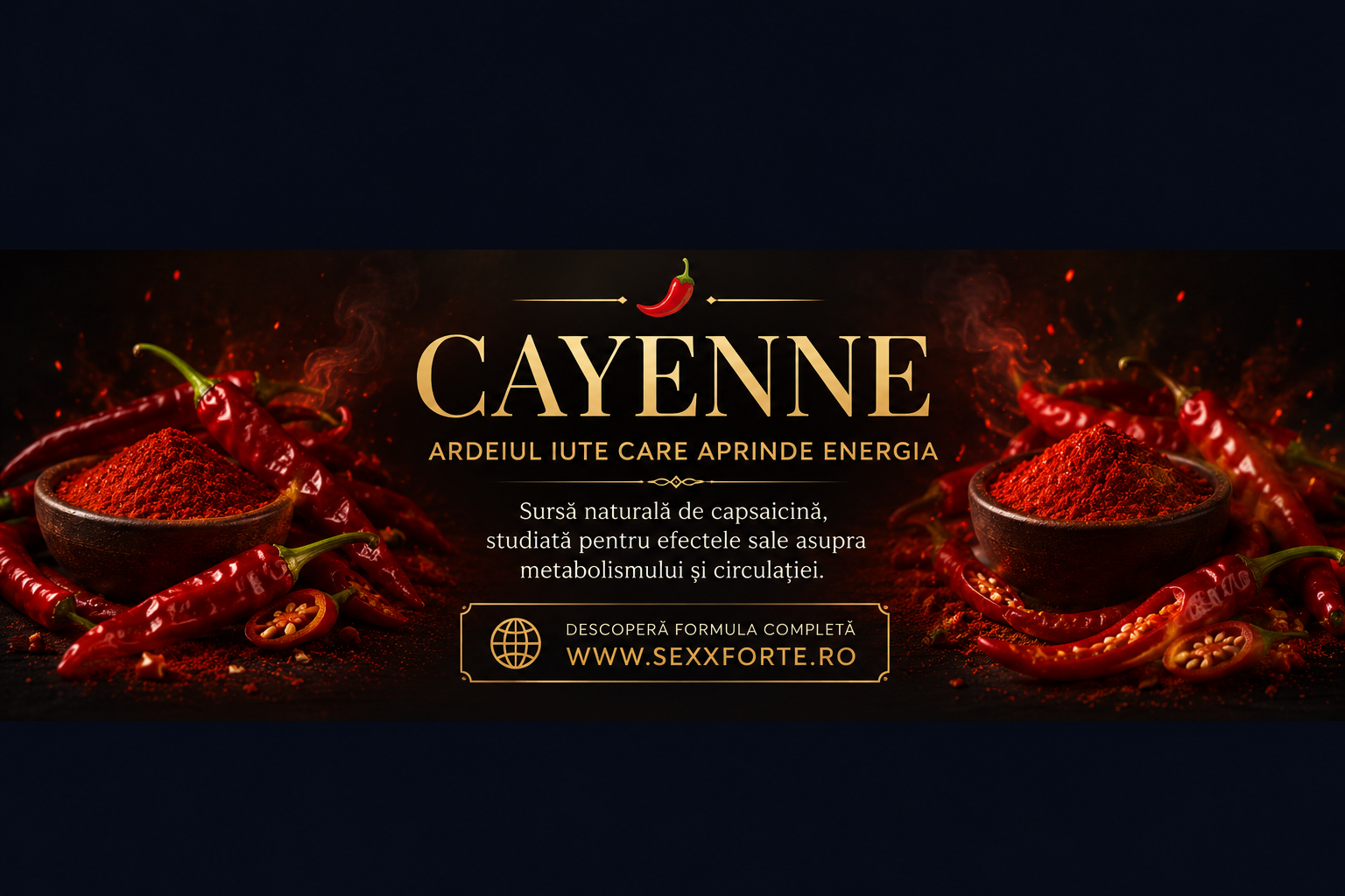 Cayenne – ardeiul iute care aprinde energia